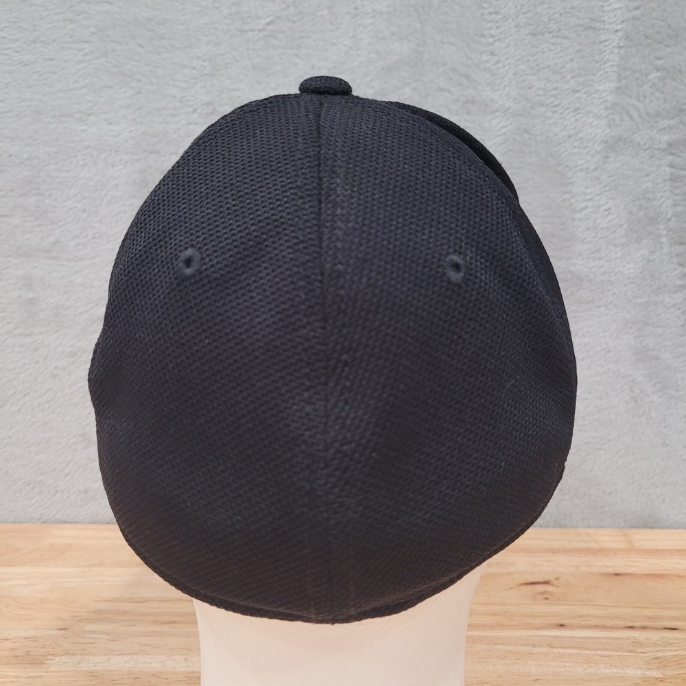 Reebok Basketball Logo Hat Cap XL Black Fitted Sports - Picture 4 of 7